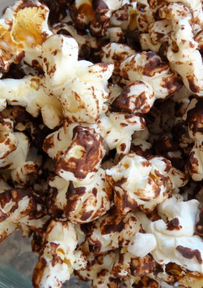 Una foto de Palomitas con chocolate saludables
