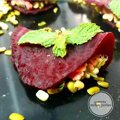 A picture of Healthy Beetroot bites.
