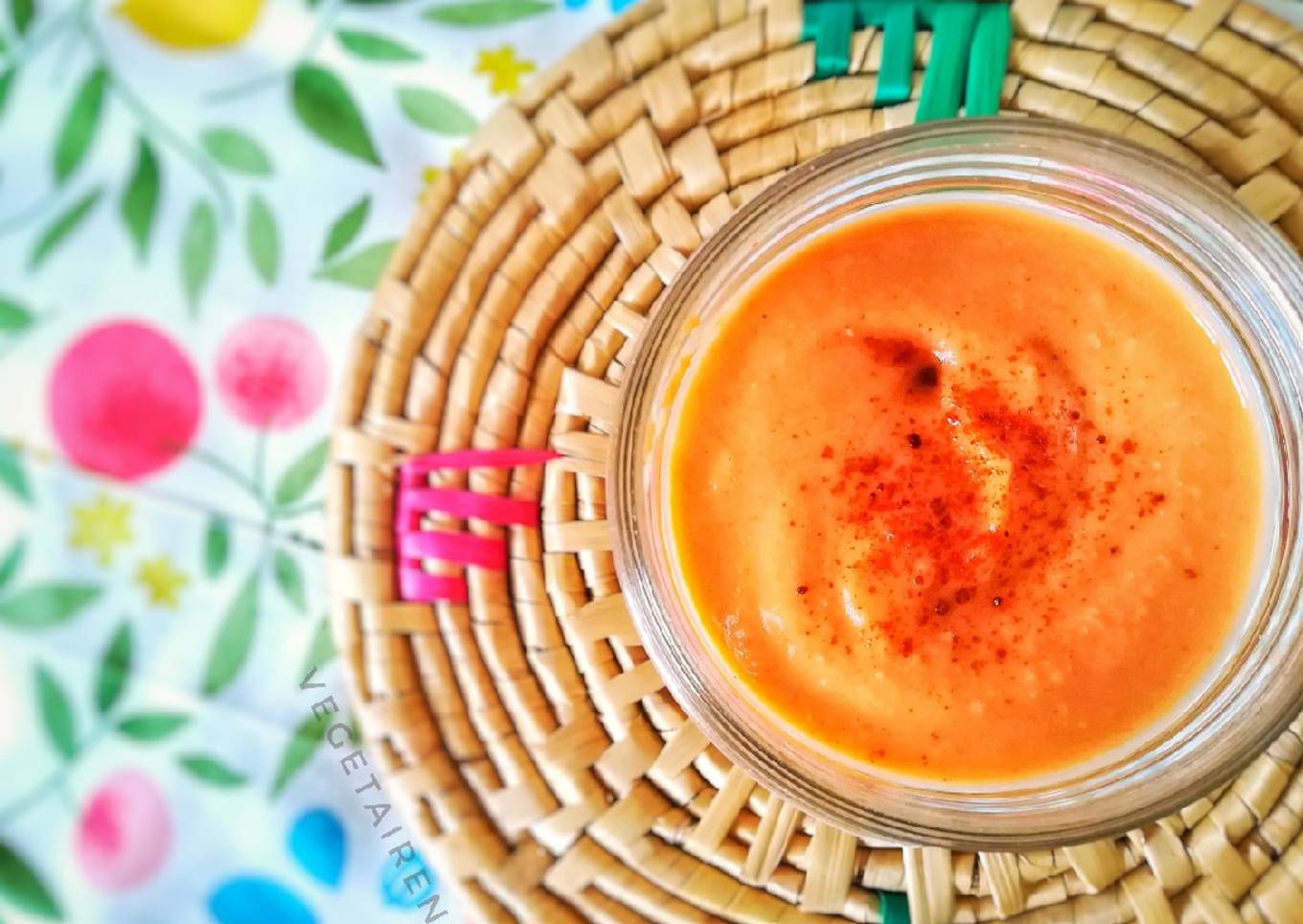 Hummus de pimientos rojos asados