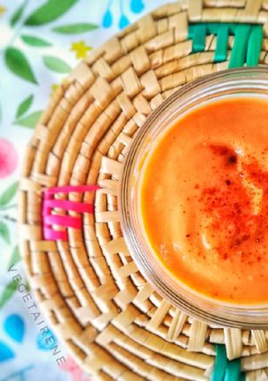 Una foto de Hummus de pimientos rojos asados