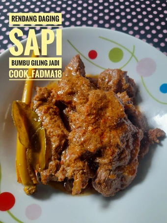 Langkah Mudah untuk Membikin Resep Rendang daging sapi bumbu giling yg sudah jadi yang Lezat Anti Ribet, Lezat