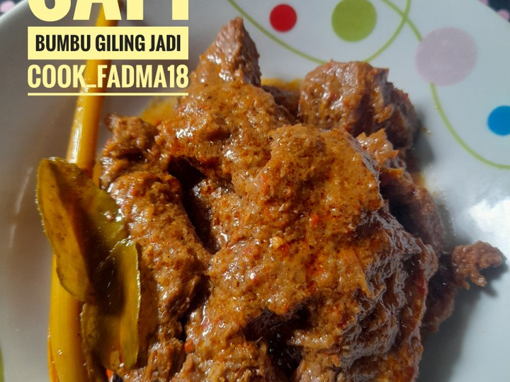  Resep memasak Rendang daging sapi bumbu giling yg sudah jadi dijamin sempurna