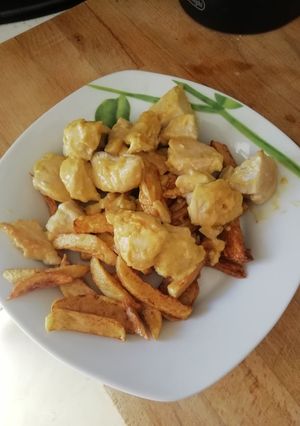 Una foto de Pollo a la mostaza