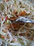 Ensalada Cruda de Col, zanahoria y rabanito