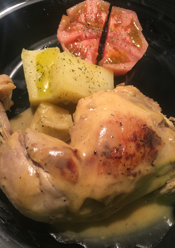 Una foto de Muslo y contramuslo de pollo al limón