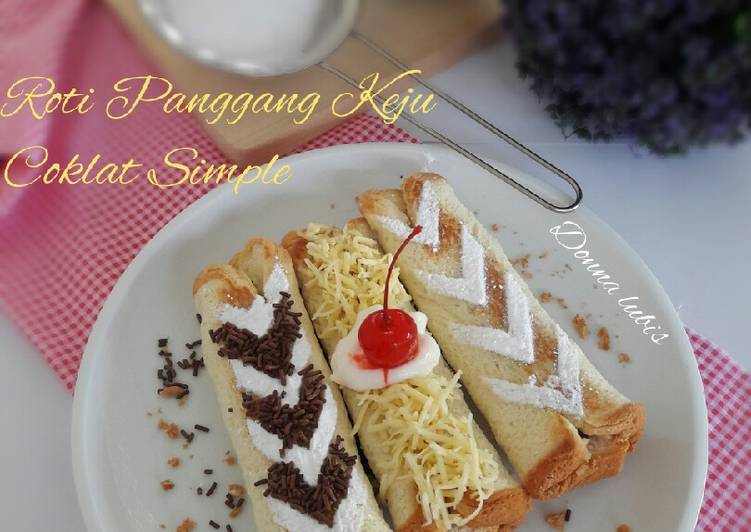 Roti Panggang Keju Coklat Simple