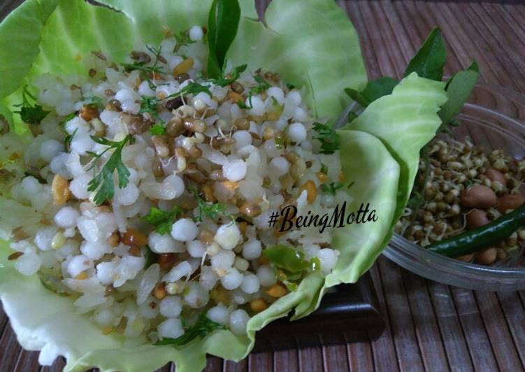 Sprouted Moth Sabudana Khichdi