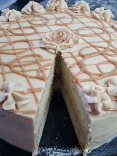 Una foto de Torta mousse de dulce de leche