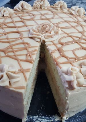 Una foto de Torta mousse de dulce de leche