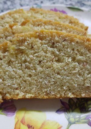 Una foto de Budín de coco sin huevos con sobras de leche de almendras