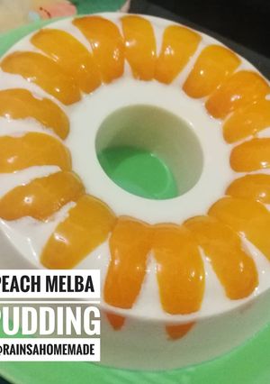 Foto resep Peach Melba Pudding