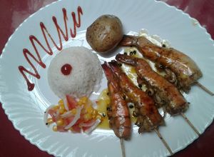Una foto de Langostino a la plancha