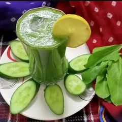 A picture of Green Vegetables juice.