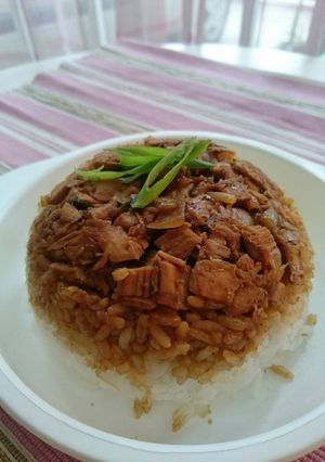 Foto resep Nasi Tim Ayam