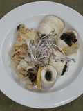 Roll de Lenguado Asado con Coliflor Gratinado