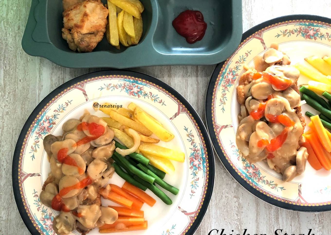 Chicken Steak with Mushroom Sauce