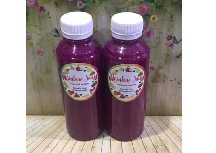 Bagaimana Menyiapkan Diet Juice Dragon Fruit Cauliflower Grape Lime yang Menggugah Selera