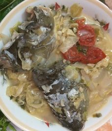 canh bắp cải chua