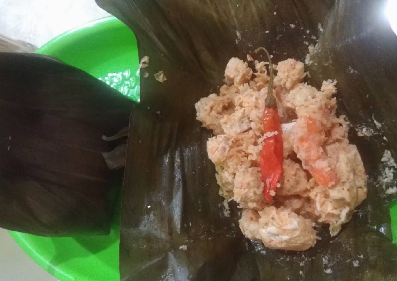 Botok tahu tempe udang