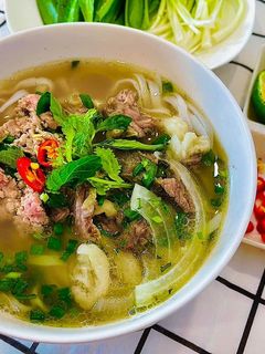 Hình của món Phở bò.