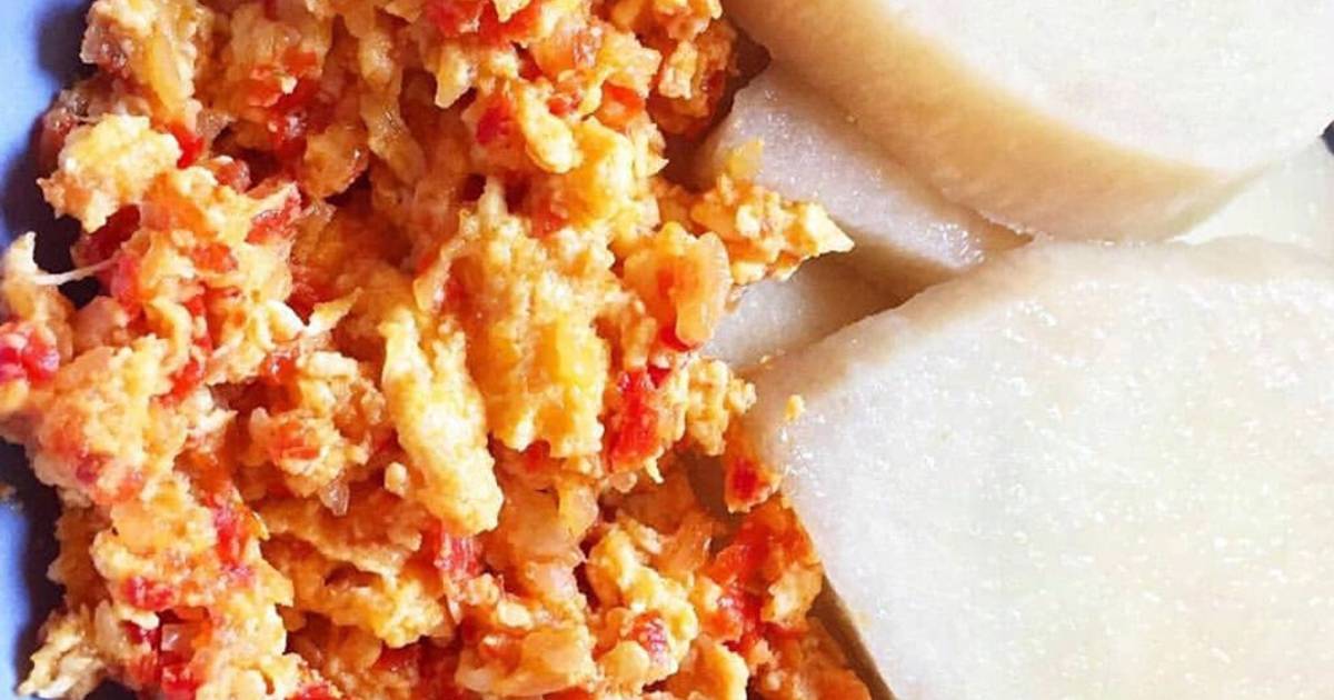 Yam and Egg sauce Recipe by Mrs MD cuisine Cookpad