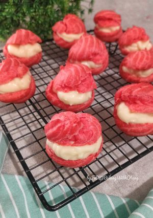 Foto resep Soes Merah Putih (Sourdough)