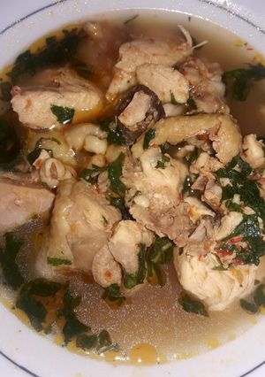 A picture of Chicken peppersoup.