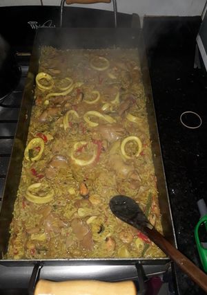 Una foto de Arroz con mariscos