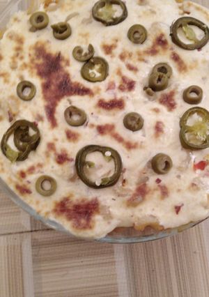 صورة لوصفة معكرونه بالجبن والقشطه