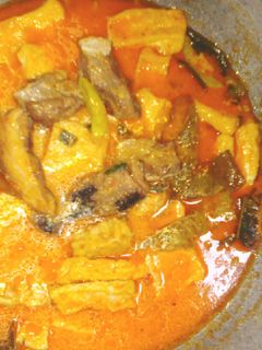Foto resep 53. Lodeh iwak pe (ikan pari)