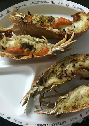 Hình của món Tôm tích nướng.