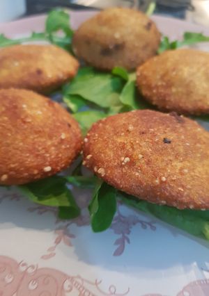 صورة لوصفة كبة برغل والبطاطا مقلية 🍔🍔🍔🍔