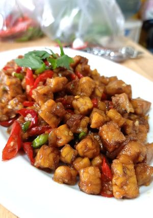 Foto resep Oseng Tempe Orek basah pedas manis