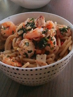 Una foto de Pasta marinera a mi manera