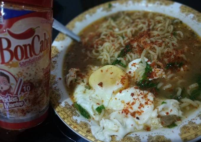 Indomie soto Padang boncabe