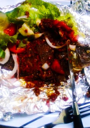 A picture of Grilled fish.