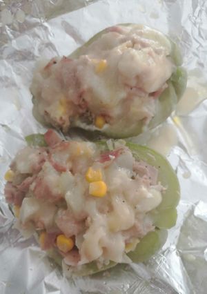 Una foto de Chayote relleno