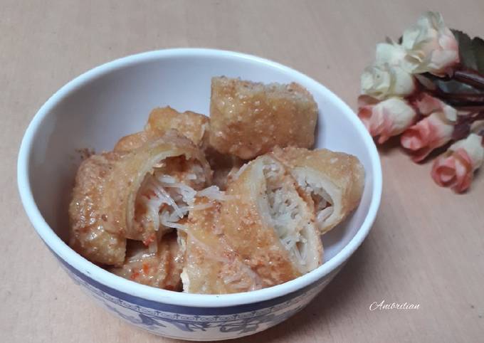 Yuk intip, Resep memasak Risol jadul bumbu kacang yang nikmat