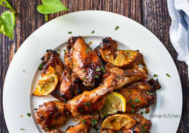 Baked Garlic Lemon Wings