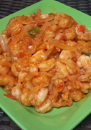 Foto resep Udang asem manis ala Aineey