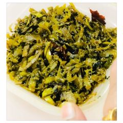 Veggies Peels Bhaji: Lauki & Aloo/Bottle Gourd & Potatoes A picture of Veggies Peels Bhaji: Lauki & Aloo/Bottle Gourd & Potatoes.