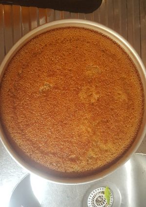 صورة لوصفة بسبوسة سادة لكن كتير حلوة