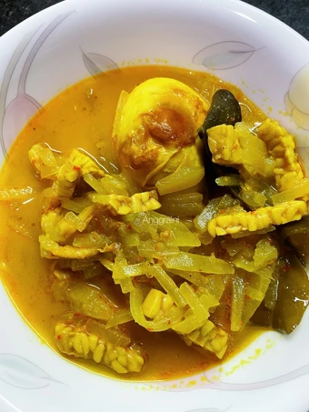 Recipe 1.Lodeh Labu siam, tempe &amp; Telor (tanpa santan) the Delicious Tasty