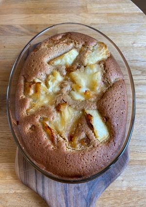 A picture of Pain de Genes - Apple & Almond Cake.