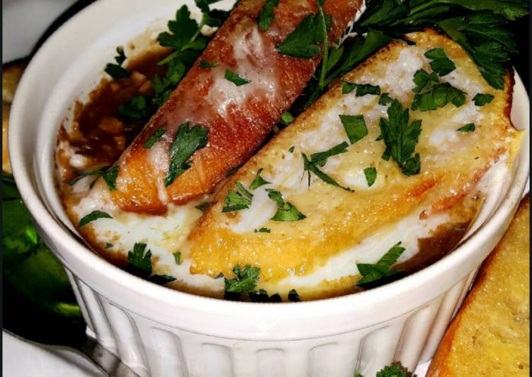 Steps to Make Super Quick Homemade Mike&#39;s French Onion Soup