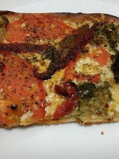 Una foto de Pizza comedida para dieta
