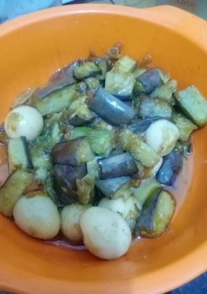 Foto resep Tumis terong telur puyuh