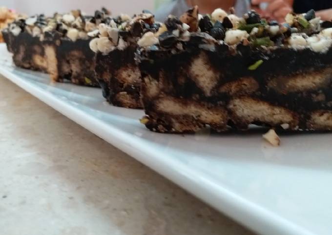 Simple Way to Make Super Quick Homemade No Bake Biscuit cake