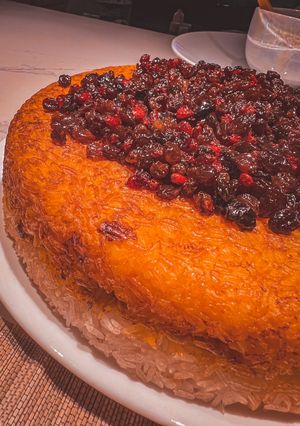 عکسی از دستور ته چین مرغ