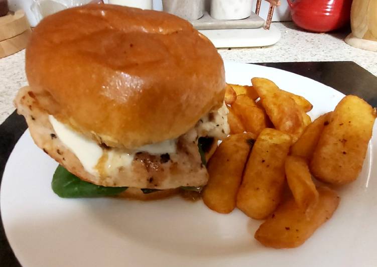 My Garlic Chicken with Mozzarella cheese. π